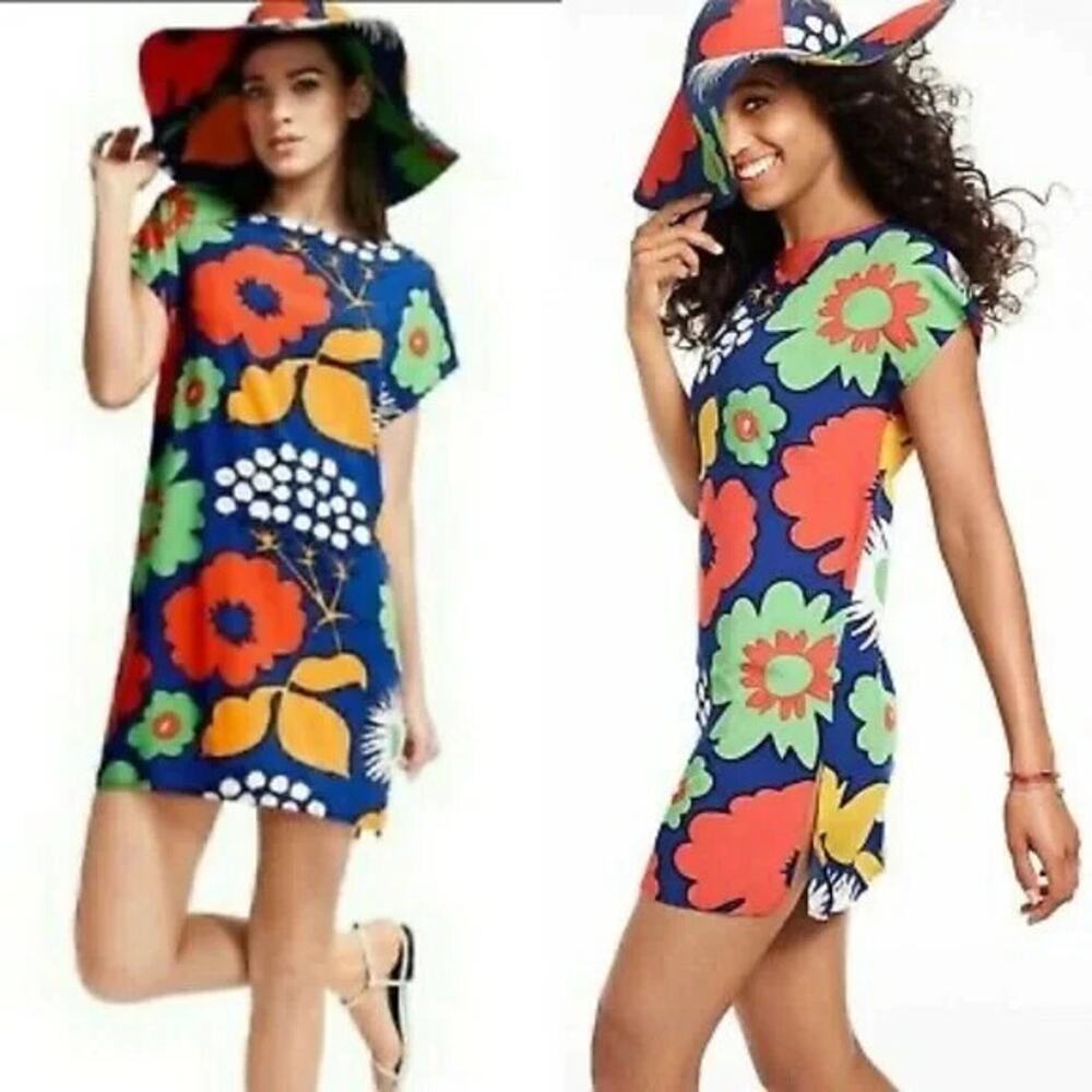 Marimekko For Target Mod Kukkatori Floral Tunic Shift Dress Small